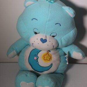 Huge CARE BEARS 28” Bedtime Nighttime Plush Blue Moon 2002 Vintage Jumbo